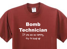 Bomb technician t shirt